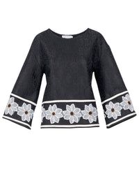Blouse Ramaine en dentelle - Black