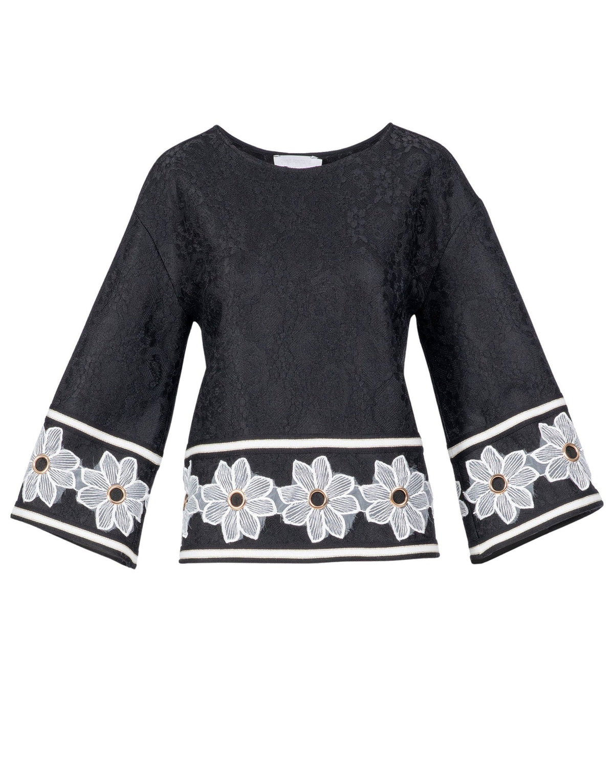 Blouse Ramaine en dentelle - Black