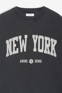 RAMONA SWEATSHIRT UNIVERSITY NEW YORK  - WASHED BLACK