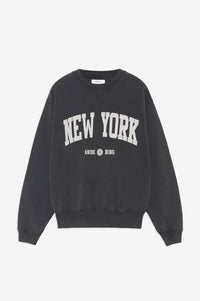 RAMONA SWEATSHIRT UNIVERSITY NEW YORK  - WASHED BLACK