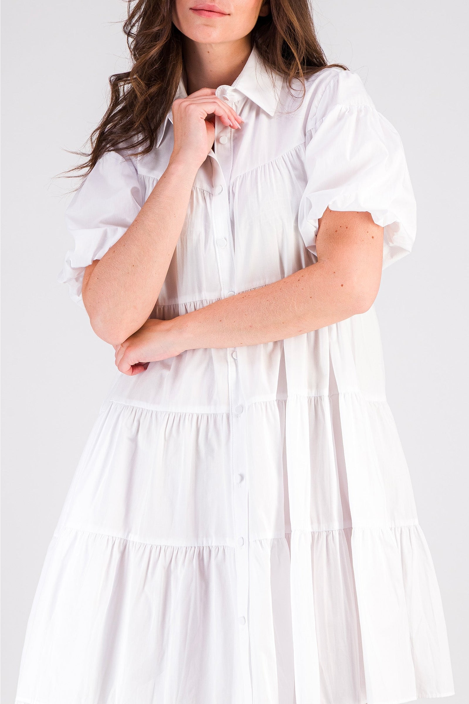 1 QTY NEW ROBE COURTE BRODERIE ANGLAISE