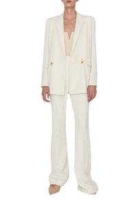 Blazer Spinal en laine - Off White & Silver