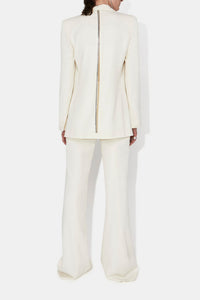 Blazer Spinal en laine - Off White & Silver