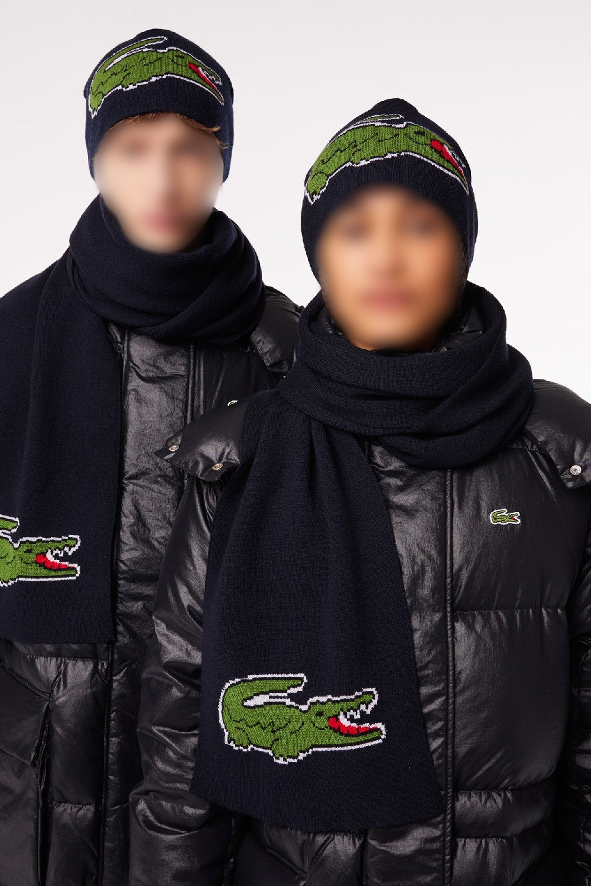 Bonnet et écharpe avec motif en laine - Abîmes
