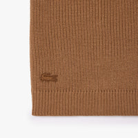 Cagoule côtelée à visière en laine - Cookie