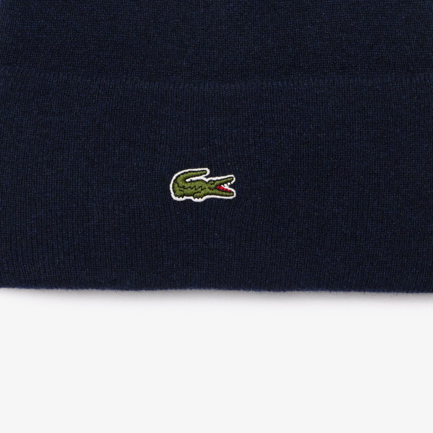 Bonnet à revers en laine - Marine