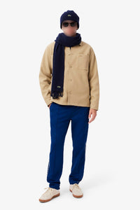 Bonnet à revers en laine - Marine