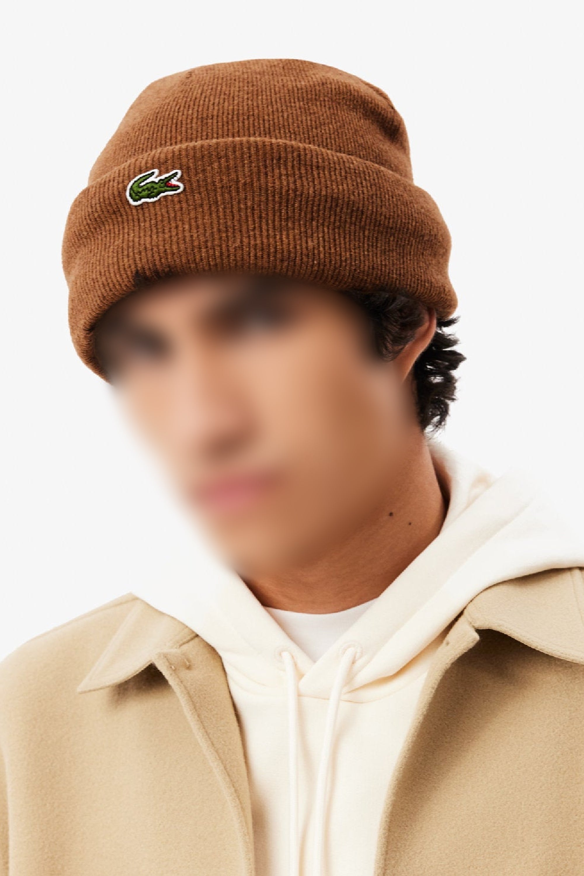 Wool bonnet with lapels - Cookie