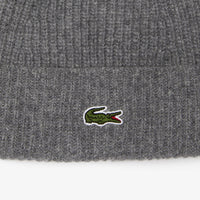 Bonnet cardée côtelée en laine - Agate Chiné