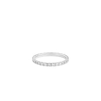 Be Mine wedding ring in 18-carat white gold and diamonds - White