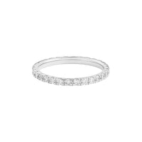 Alliance Be Mine en or blanc 18 carats et diamants  - Blanc