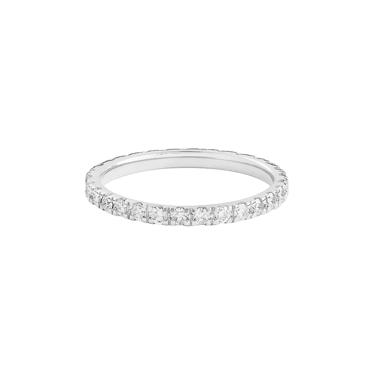Alliance Be Mine en or blanc 18 carats et diamants  - Blanc