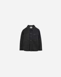 Herringbone overshirt - Noir