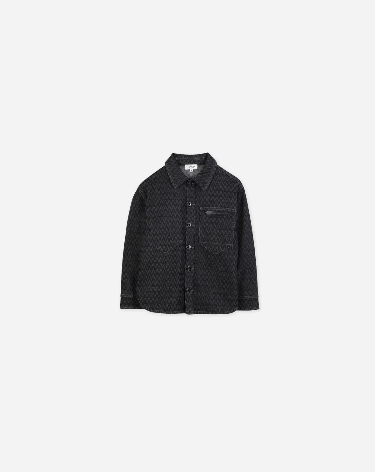Herringbone overshirt - Noir