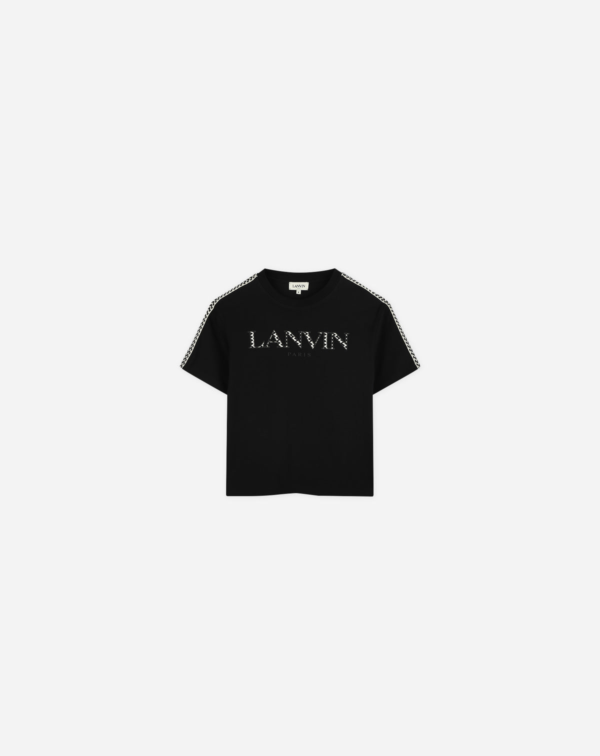 ZZNO STOCK NOIR CURB LACE LOGO TEE