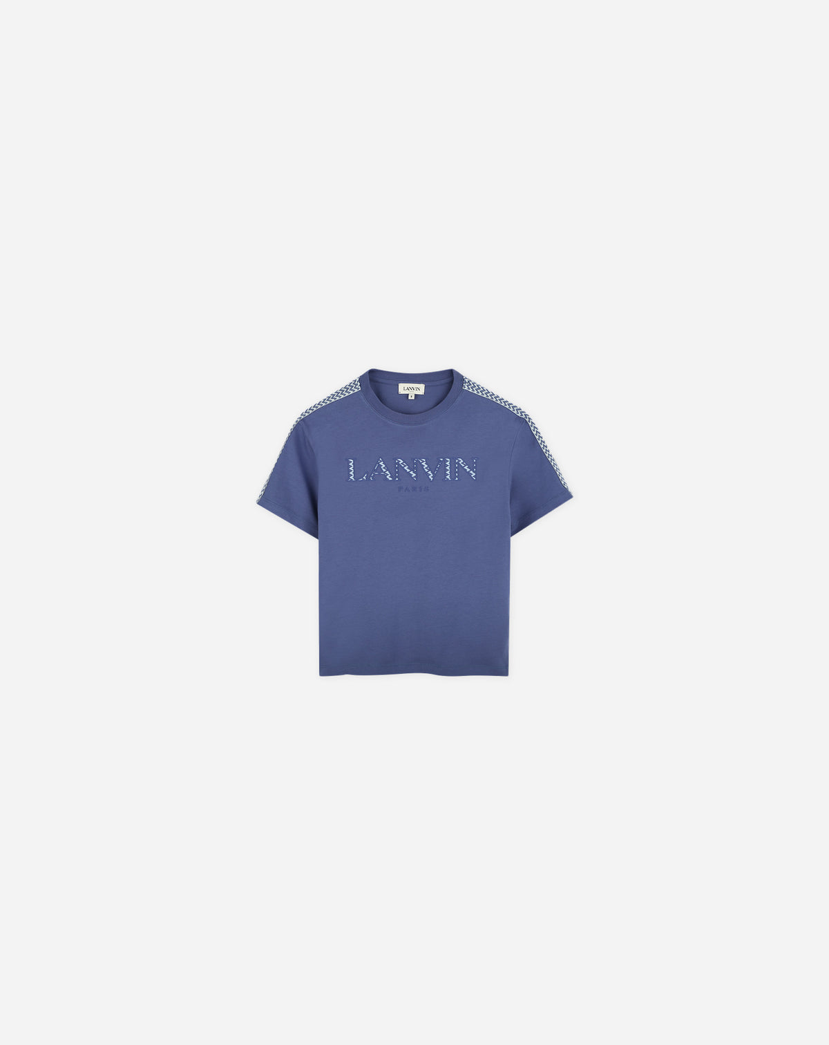 ZZNO STOCK BLEU CURB LACE LOGO TEE