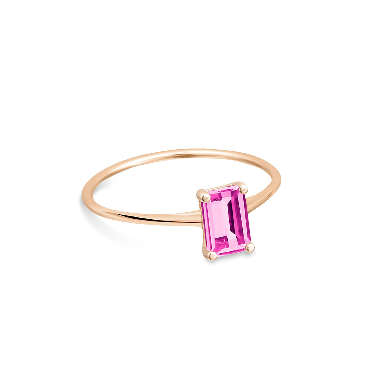 mini cocktail pink topaz ring