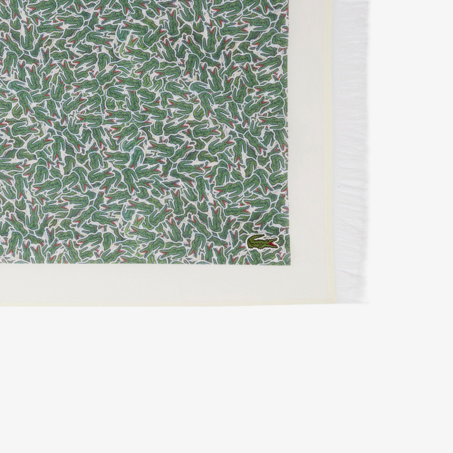 Foulard imprimé - Vert & Farine