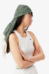 Foulard imprimé - Vert & Farine