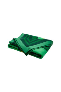 Plaid imprimé en laine - Vert & Limeira