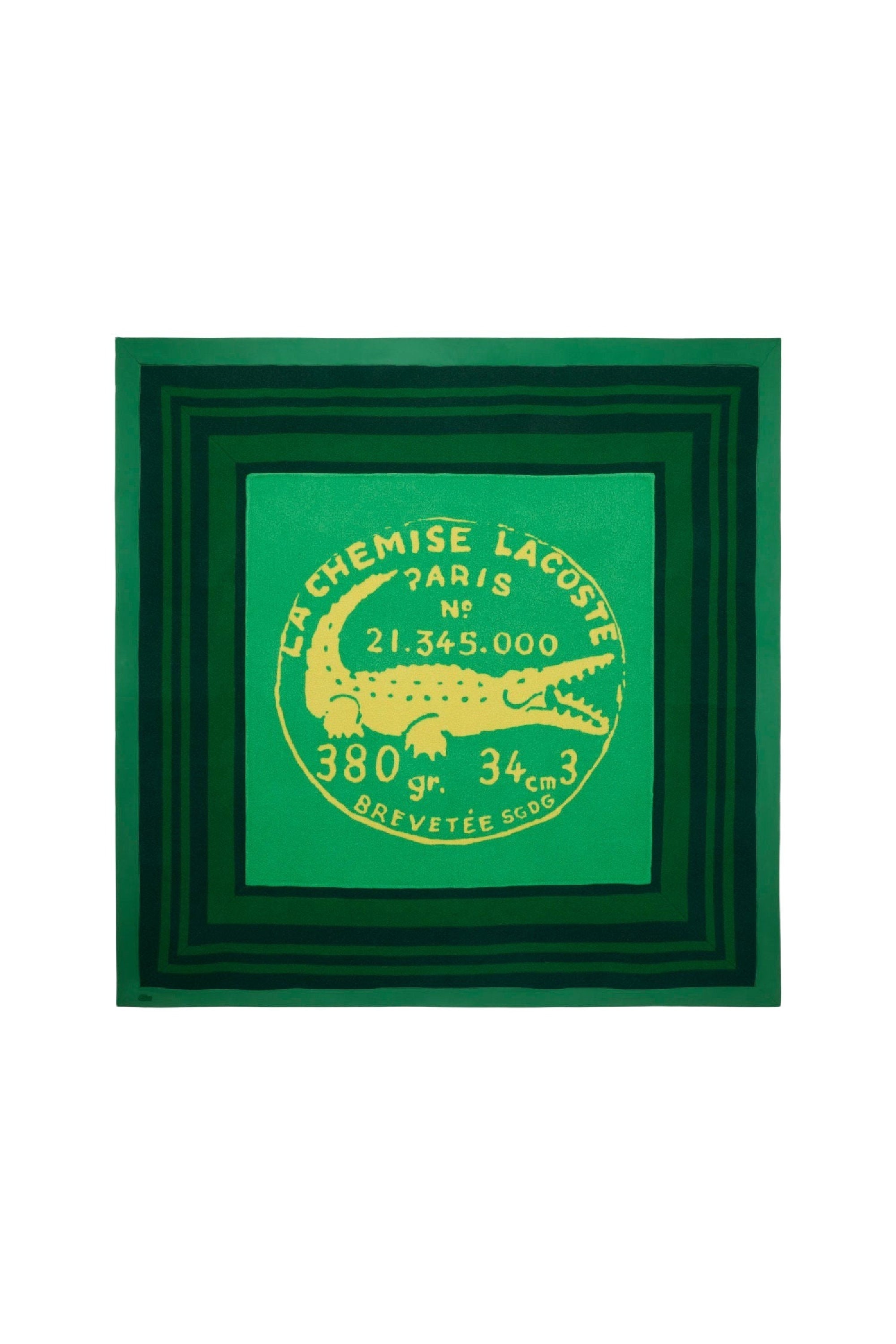 Plaid imprimé en laine - Vert & Limeira