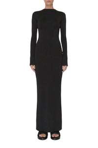 Robe longue Athena à perle - Black