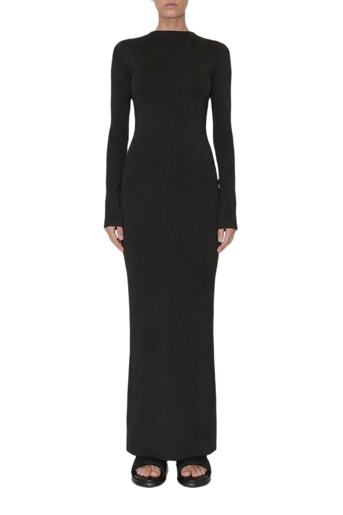 Robe longue Athena à perle - Black