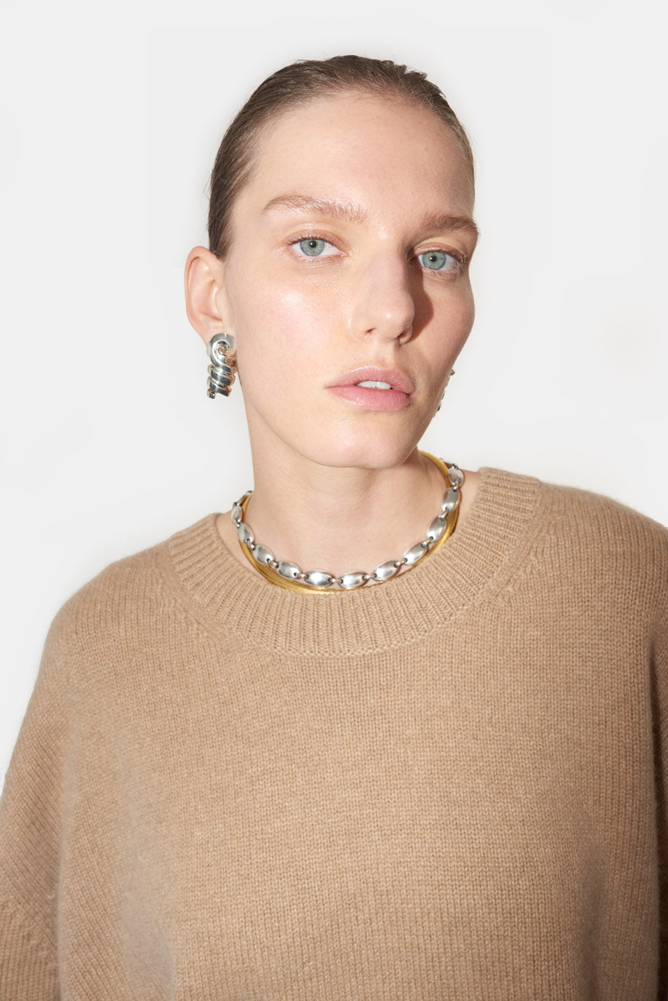 Theia Cashmere Sweater - Camel