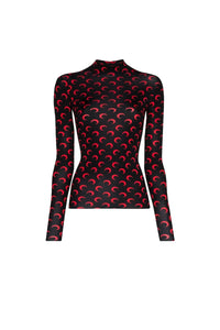 PRIX MARQUE : 65€_Black With Red Print Top - Black With Red Print