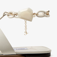 Sandales Reed plates en cuir avec chaînette - Latte