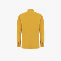 Chemise à logo brodé en velours - Jaune