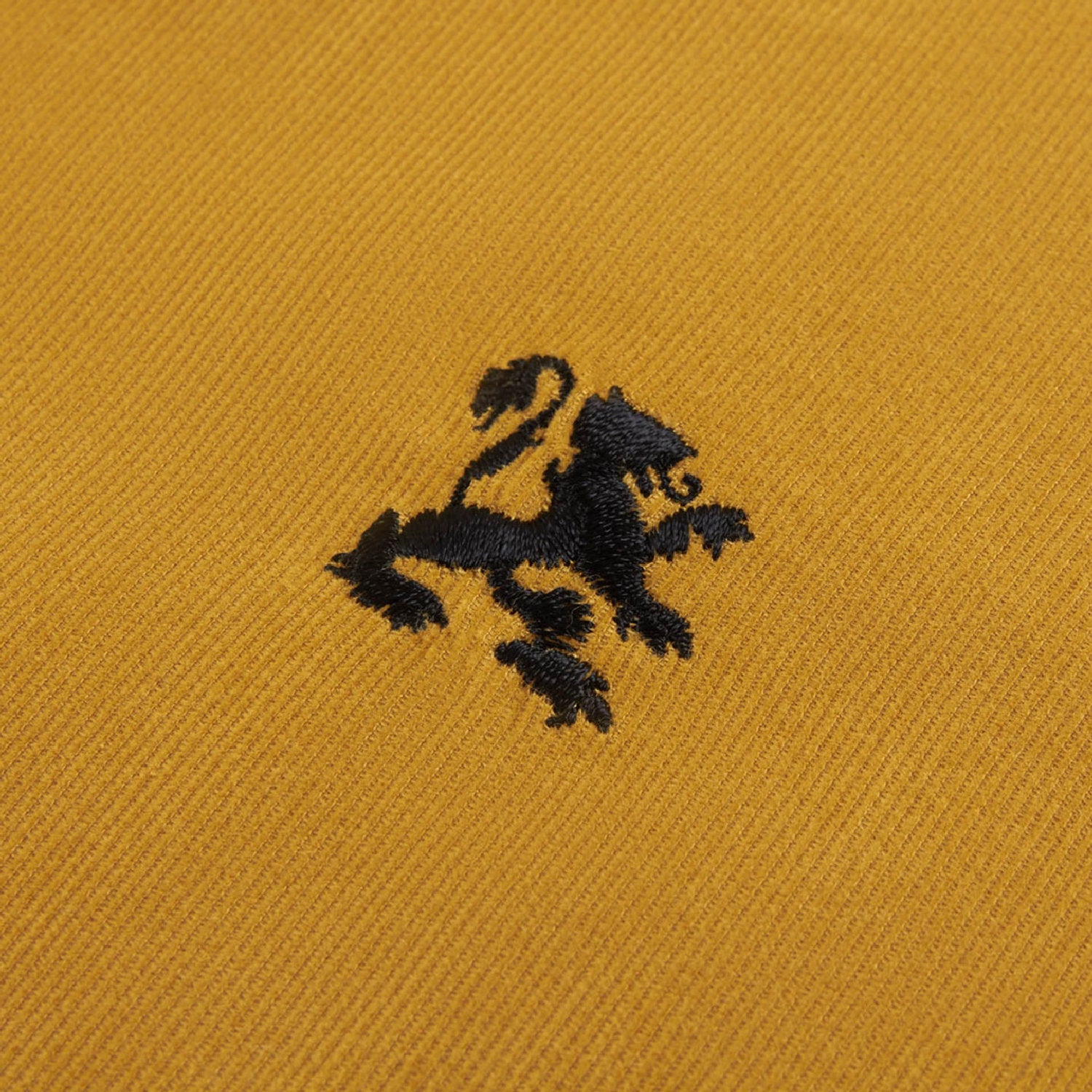 Chemise à logo brodé en velours - Jaune