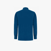 Button-down collar shirt with embroidered logo - Navy