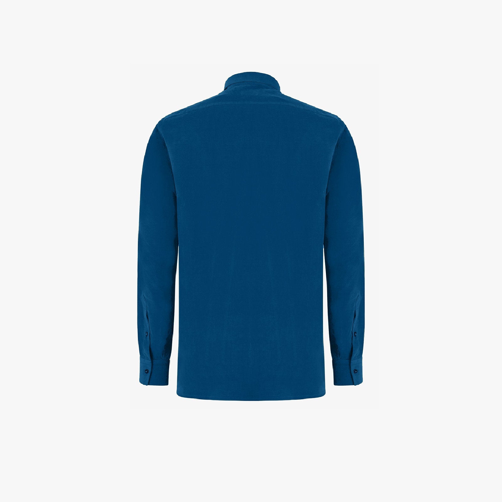 Button-down collar shirt with embroidered logo - Navy