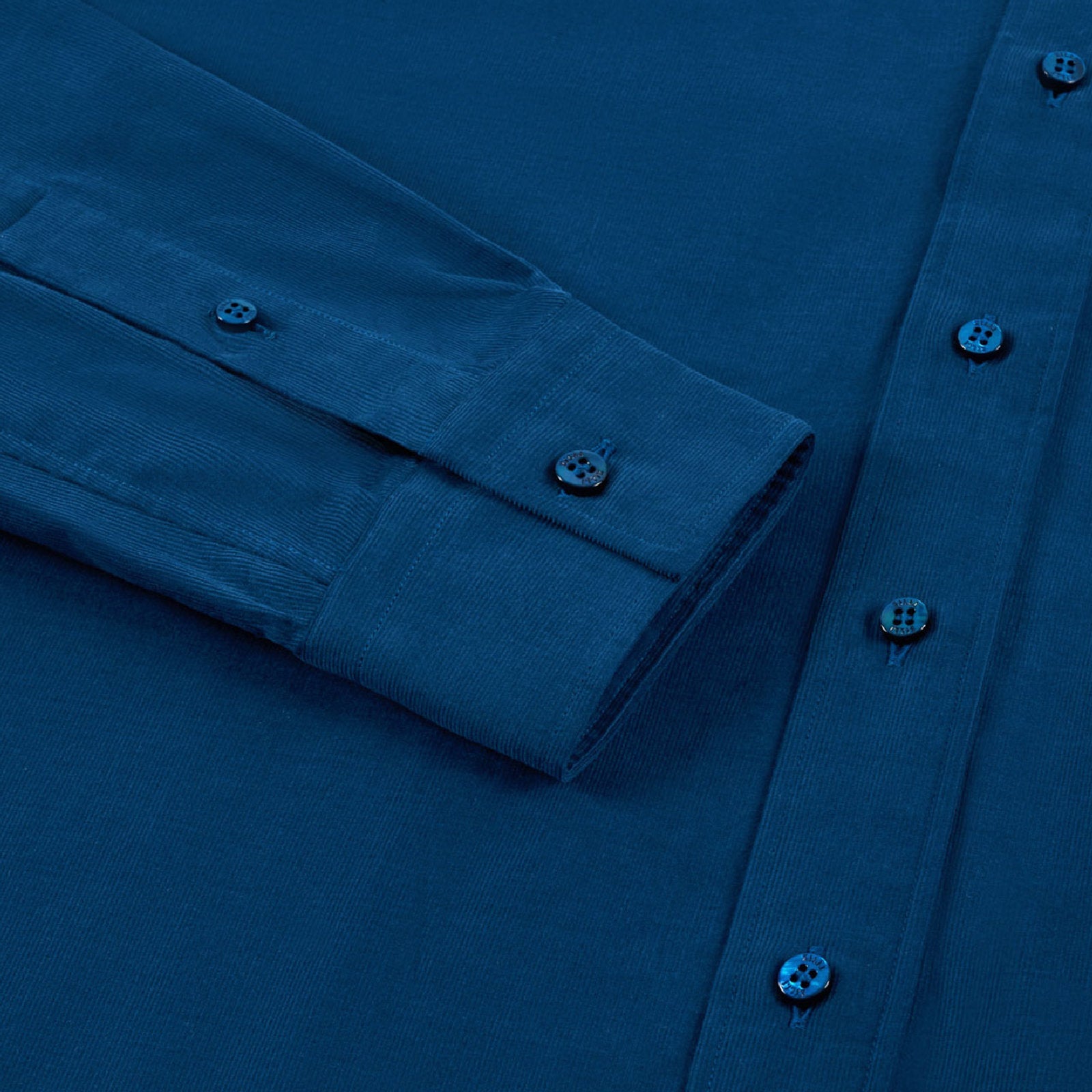 Button-down collar shirt with embroidered logo - Navy