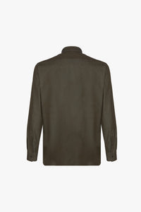Chemise à surpiqûres - Vert