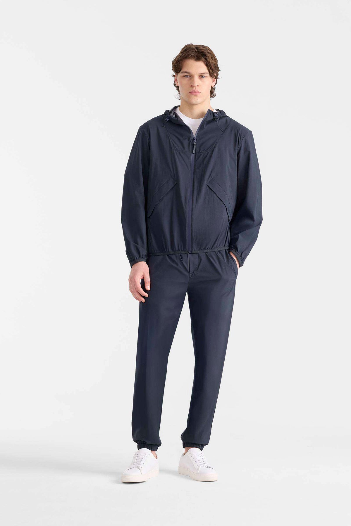 Navy Men's Rainwear/ Rainproof Jacket
