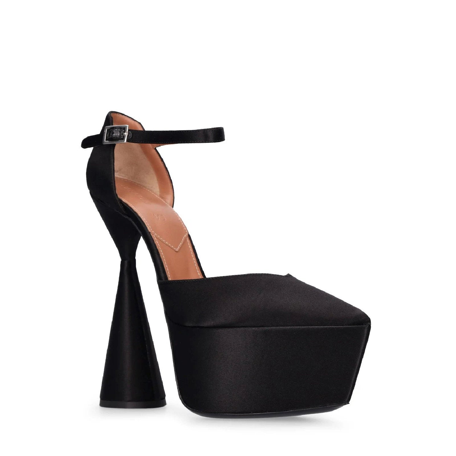 Reign 150 sandals - Black satin