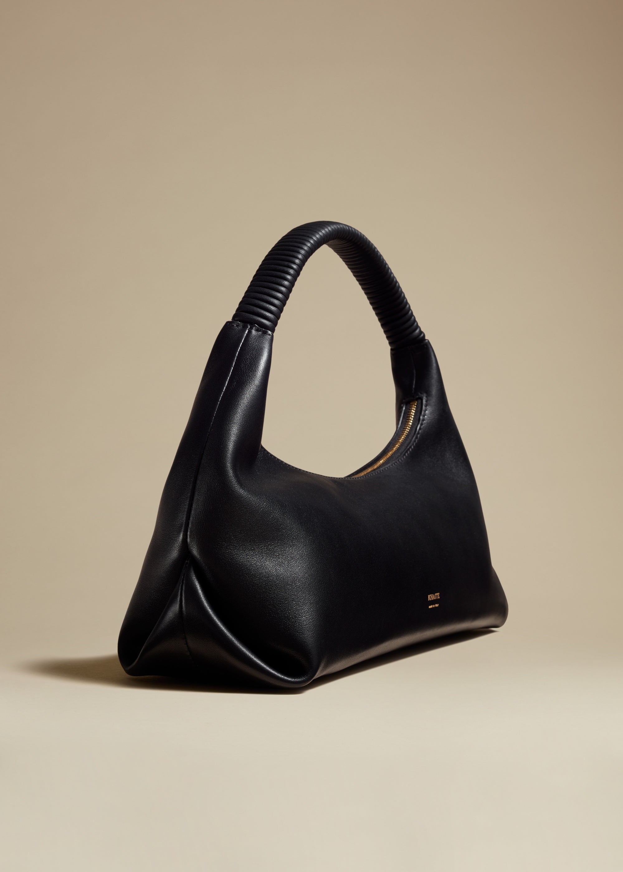 Remi hobo in leather - Black