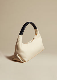 Remi hobo in leather - Cream