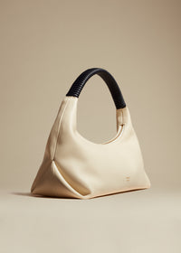 Remi hobo in leather - Cream