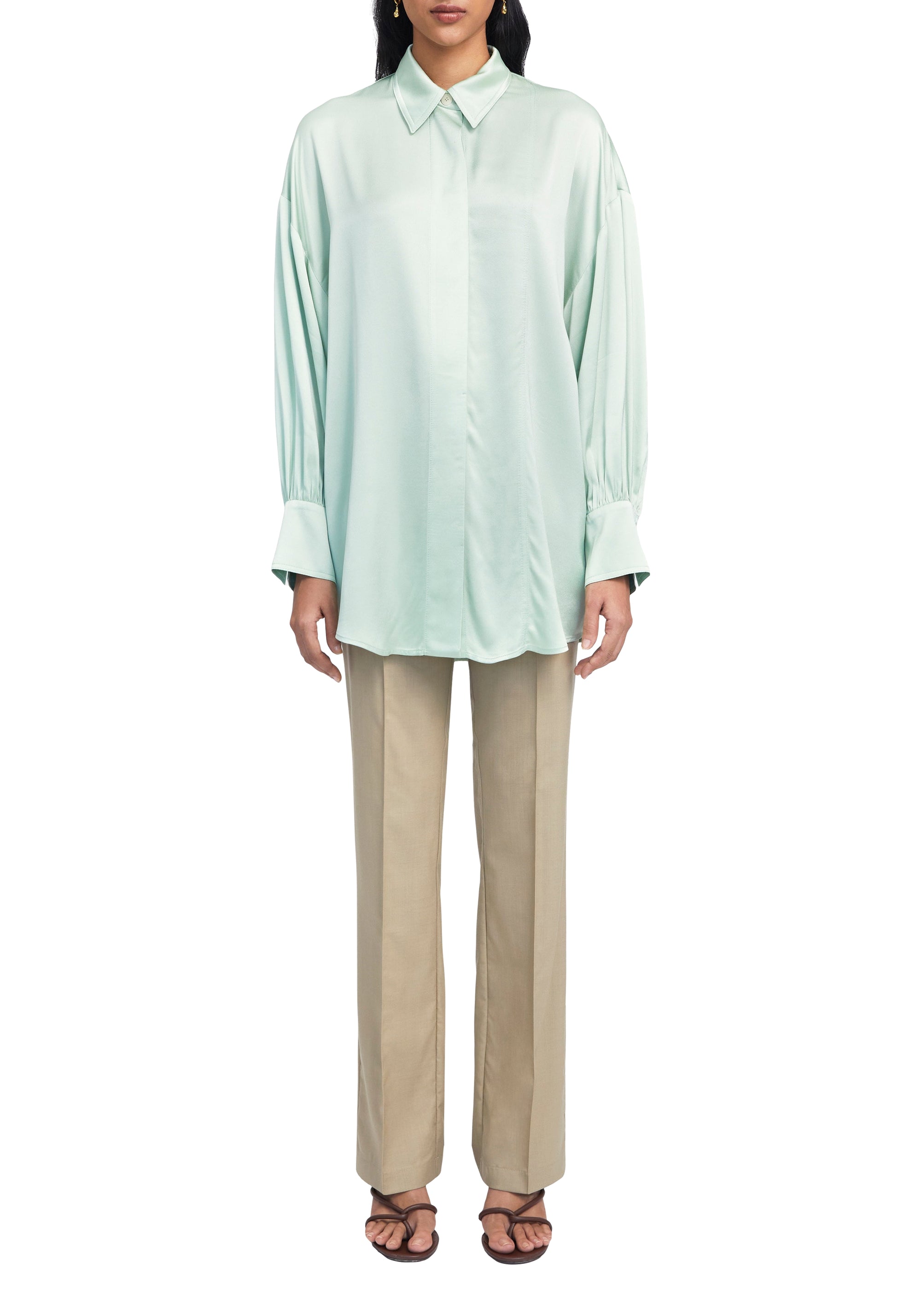 Chemise Rennie oversize - Jade