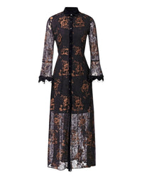 Resonance lace dress - Copper