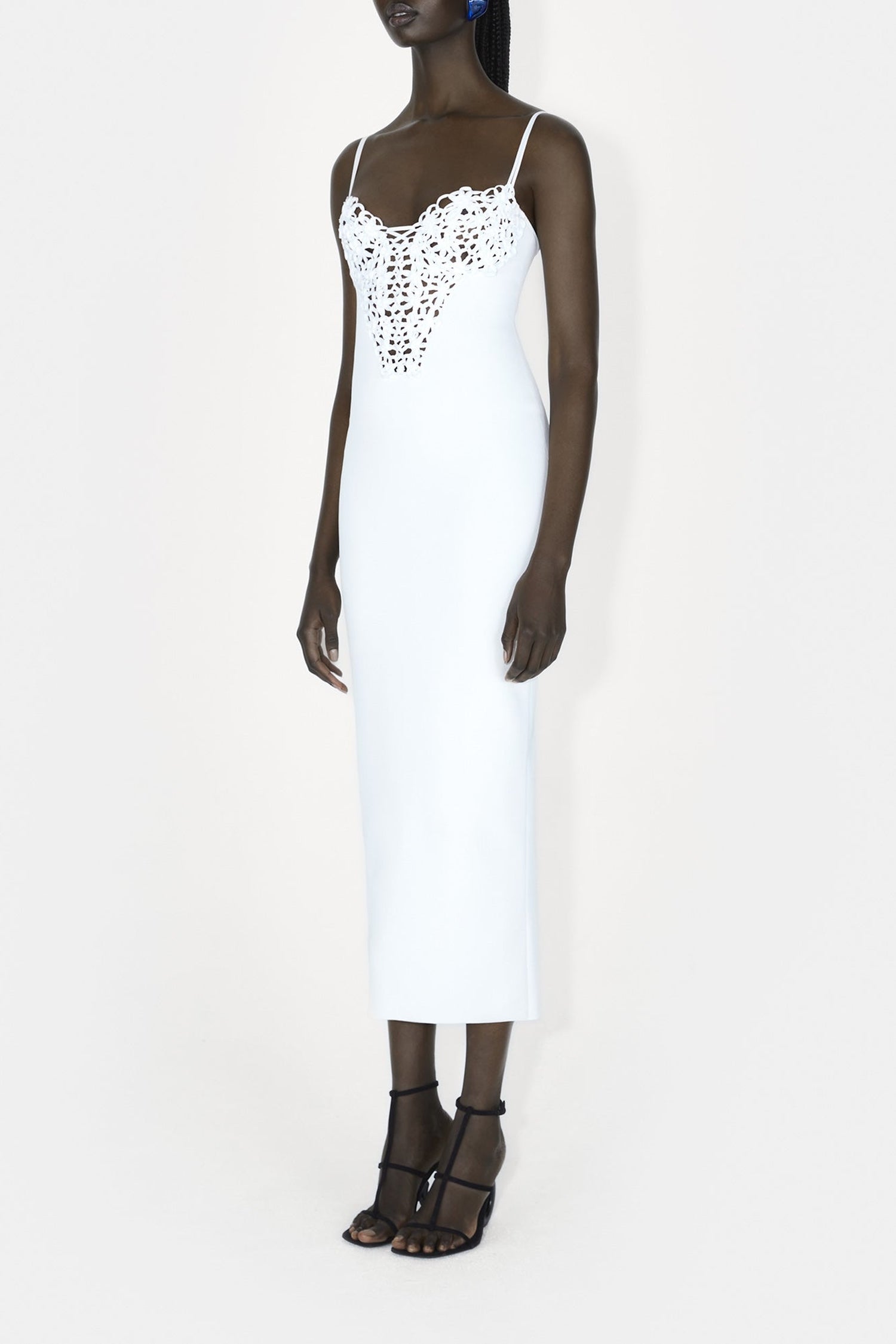 Sculpted Spiral dress - Pearl