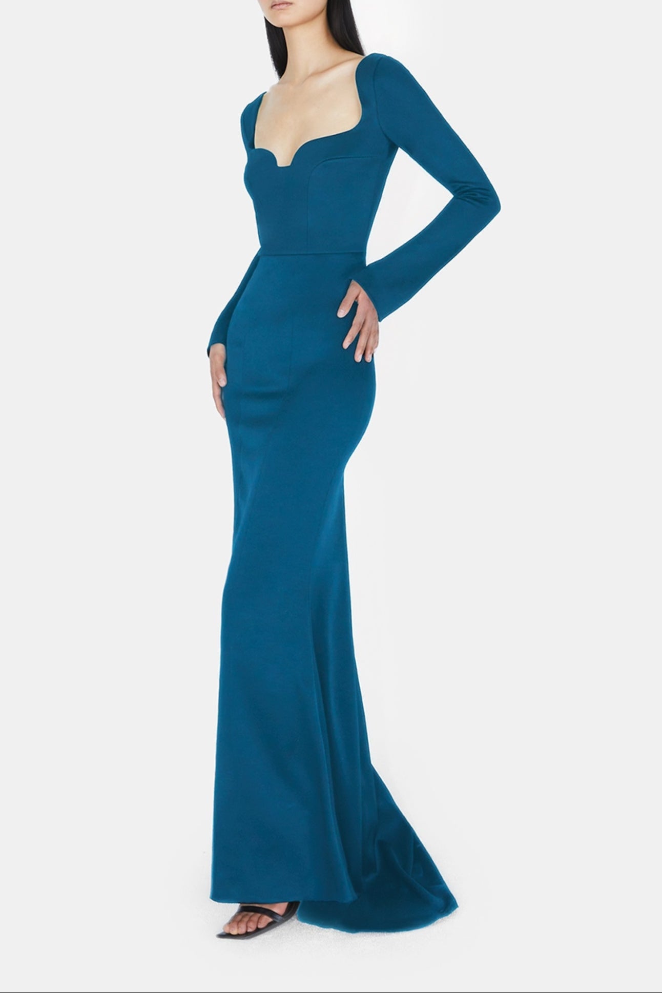 Robe ajustée Arch - Peacock