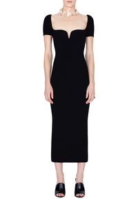Robe Gaia à manches courtes - Black