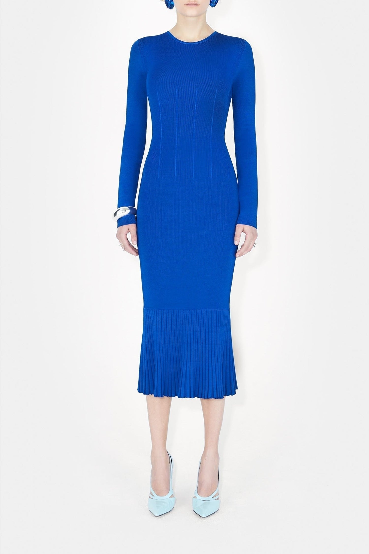 Robe Atalanta à col rond - Ocean