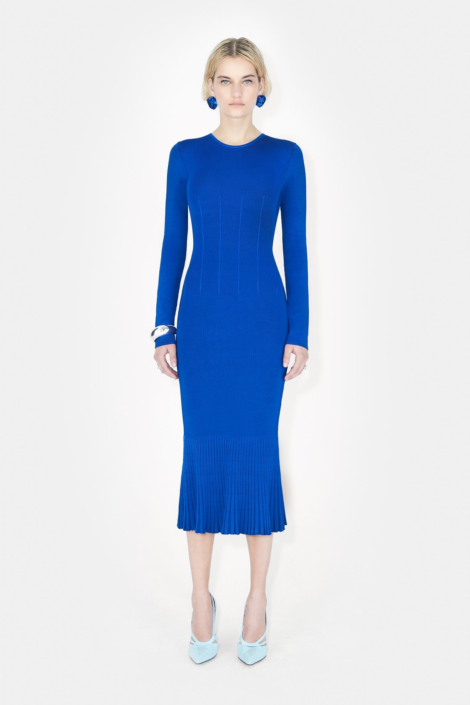 Robe Atalanta à col rond - Ocean