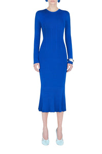 Robe Atalanta à col rond - Ocean