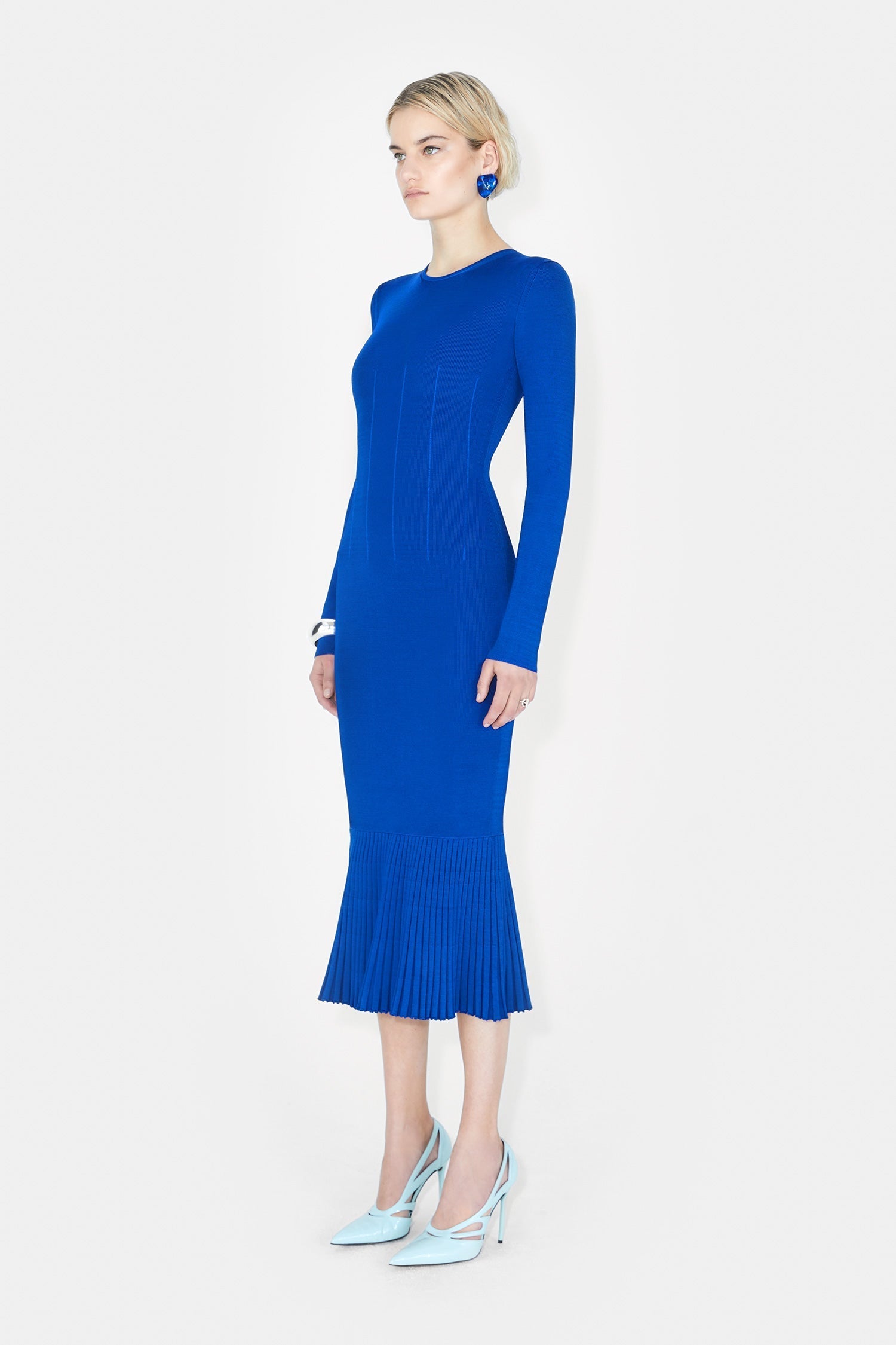 Robe Atalanta à col rond - Ocean
